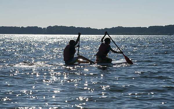 SUP auf Wolziger See